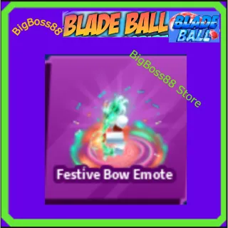 Festive Bow Emote - Blade Ball