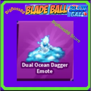 Dual Ocean Dagger Emote - Blade Ball
