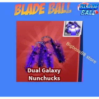 Dual Galaxy Nunchucks Finisher - Blade Ball