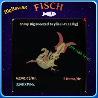 Shiny Big Breezed Scylla ( Aquarium ) 62.3K C$ per hour 3.24k Xp - Fisch
