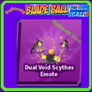 Dual Void Scythes Emote - Blade Ball