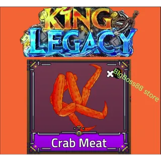 x2 Hydra Tail  , 300  pile of Bones , 20 Shark canine , 9 sea king fin , 2 crab meat , 90 coral - King legacy