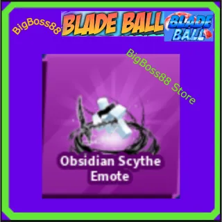 Obsidian Scythe Emote - Blade Ball