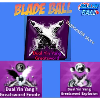 Dual Yin Yang Greatsword Full set - Blade Ball