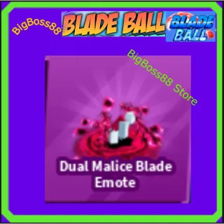 Dual Malice Blade Emote - Blade Ball