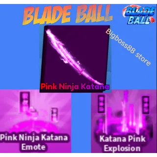 Pink Ninja Katana Full set - Blade Ball