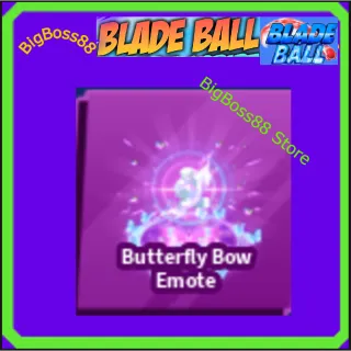 Butterfly Bow Emote - Blade Ball