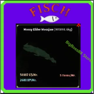Mossy Elder Mosslaw ( Aquarium ) 50.3K C$ per hour 2.6k Xp - Fisch