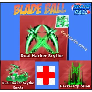DUAL HACKER SCYTHE Full Set - Blade Ball