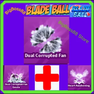 Dual Corrupted Fan Full set - Blade Ball