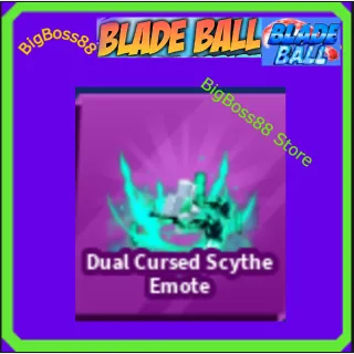 Dual Cursed Scythe Emote - Blade Ball