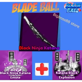 Black Ninja Katana Full set - Blade Ball