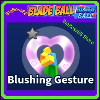 Blushing Gesture Emote - Blade Ball
