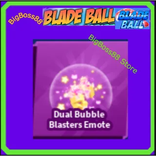 Dual Bubble Blasters Emote - Blade Ball