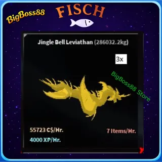Jingle Bell Leviathan 3 ( Aquarium ) 55.7K C$ per hour 4k Xp - Fisch