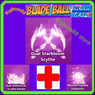 Dual Starbloom Scythe Full set - Blade Ball