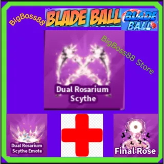 Dual Rosarium Scythe Full set - Blade Ball
