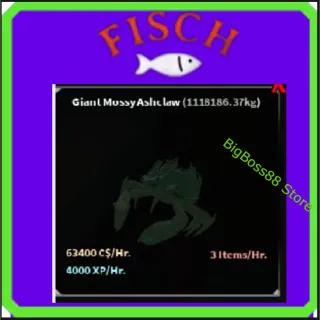 Giant Mossy Ashclow ( Aquarium ) 63K C$ per hour 4k Xp + Big Mossy Elder Nossjaw ( Aquarium ) 70.8K C$ per hour 2.6k Xp