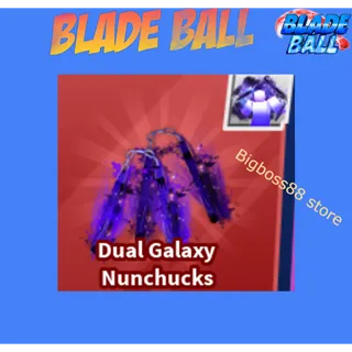 Dual Galaxy Nunchucks Finisher - Blade Ball