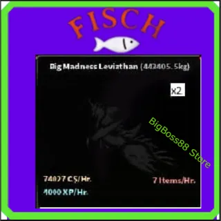 Big Madness Leviathan 2 ( Aquarium ) 74K C$ per hour 4k Xp - Fisch