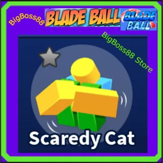 Scaredy Cat Emote - Blade Ball