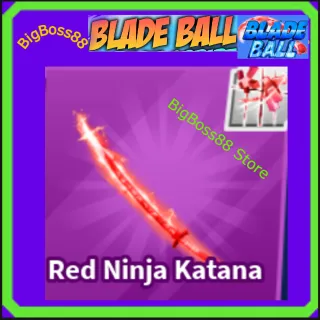 Red Ninja Katana Finisher - Blade Ball