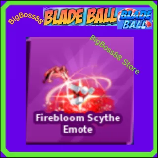 Firebloom Scythe Emote - Blade Ball