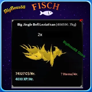 Big Jingle Bell Leviathan 2 ( Aquarium ) 74.027K C$ per hour 4k Xp - Fisch