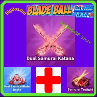 Dual Samurai Blade Full set - Blade Ball