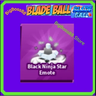 Black Ninja Star Emote - Blade Ball