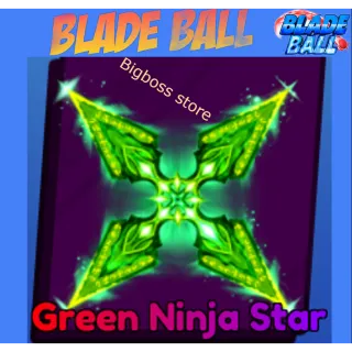 Green Ninja Star - Blade Ball