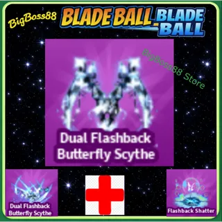 Dual Flashback Butterfly Scythe Full set - Blade Ball