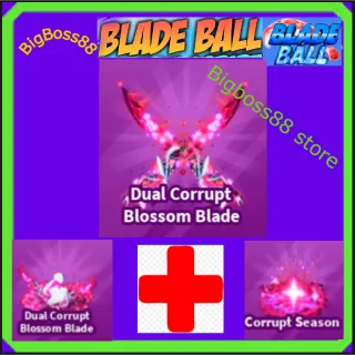 Dual Corrupt Blossom Blade Full set - Blade Ball