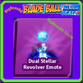 Dual Stellar Revolver Emote - Blade Ball