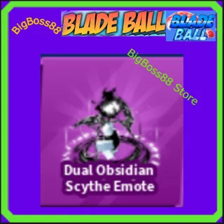 Dual Obsidian Scythe Emote - Blade Ball