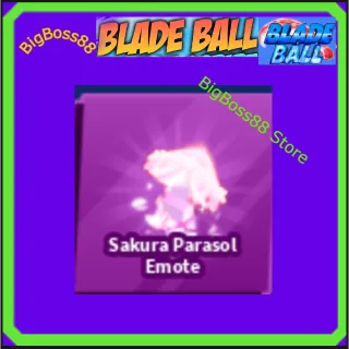 Sakura Parasol Emote - Blade Ball