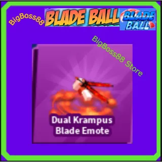 Dual Krampus Blade Emote - Blade Ball