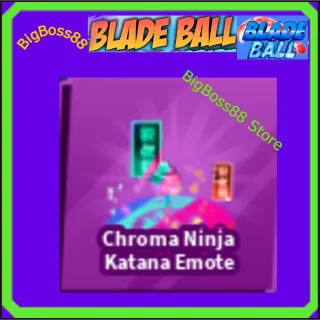 Chroma Ninja Katana Emote - Blade Ball