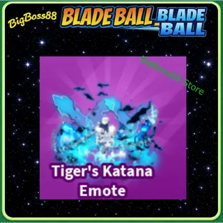 Tiger's Katana Emote - Blade Ball