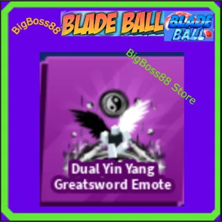 Dual Yin Yang Greatsword Emote - Blade Ball
