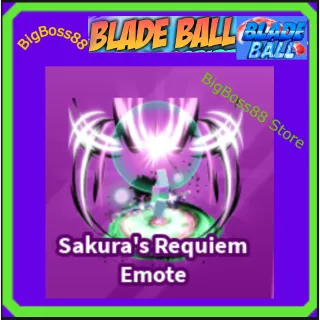 Sakura's Requiem Emote - Blade Ball