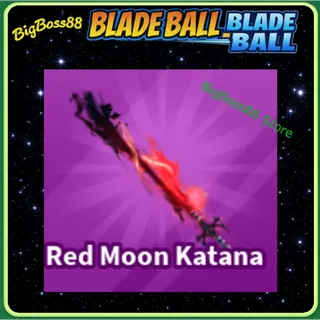 Red Moon Katana - Blade Ball