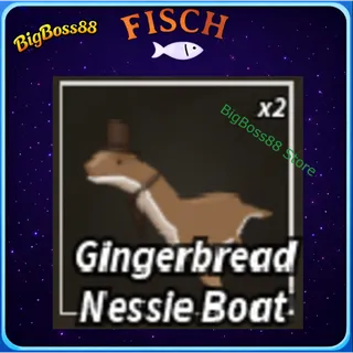 Gingerbread Nessie Boat - Fisch