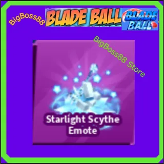Starlight Scythe Emote - Blade Ball