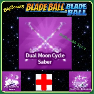 Dual Moon Cycle Saber Full set - Blade Ball