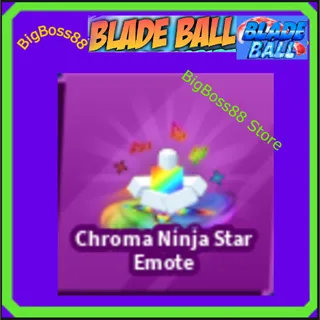 Chroma Ninja Star Emote - Blade Ball