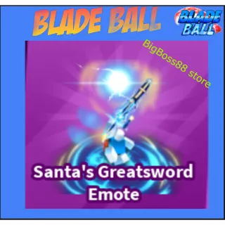 Santa's Greatsword Emote - Blade Ball