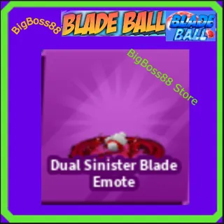 Dual Sinister Blade Emote - Blade Ball