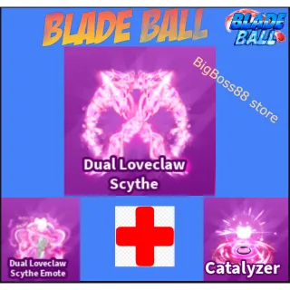 Dual Loveclaw Scythe Full set - Blade Ball