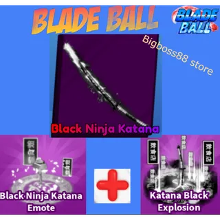 Black Ninja Katana Full set - Blade Ball